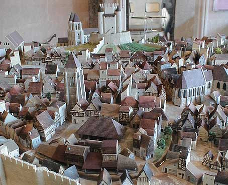 Maquette de ville médiévale